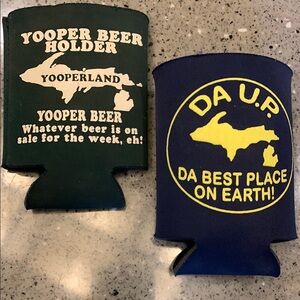 Yooper Beer Holder’s Souvenirs From Da UP of Michigan Best Place On Earth Aye!